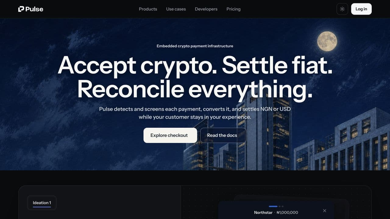 Pulse embedded checkout and partner operations product