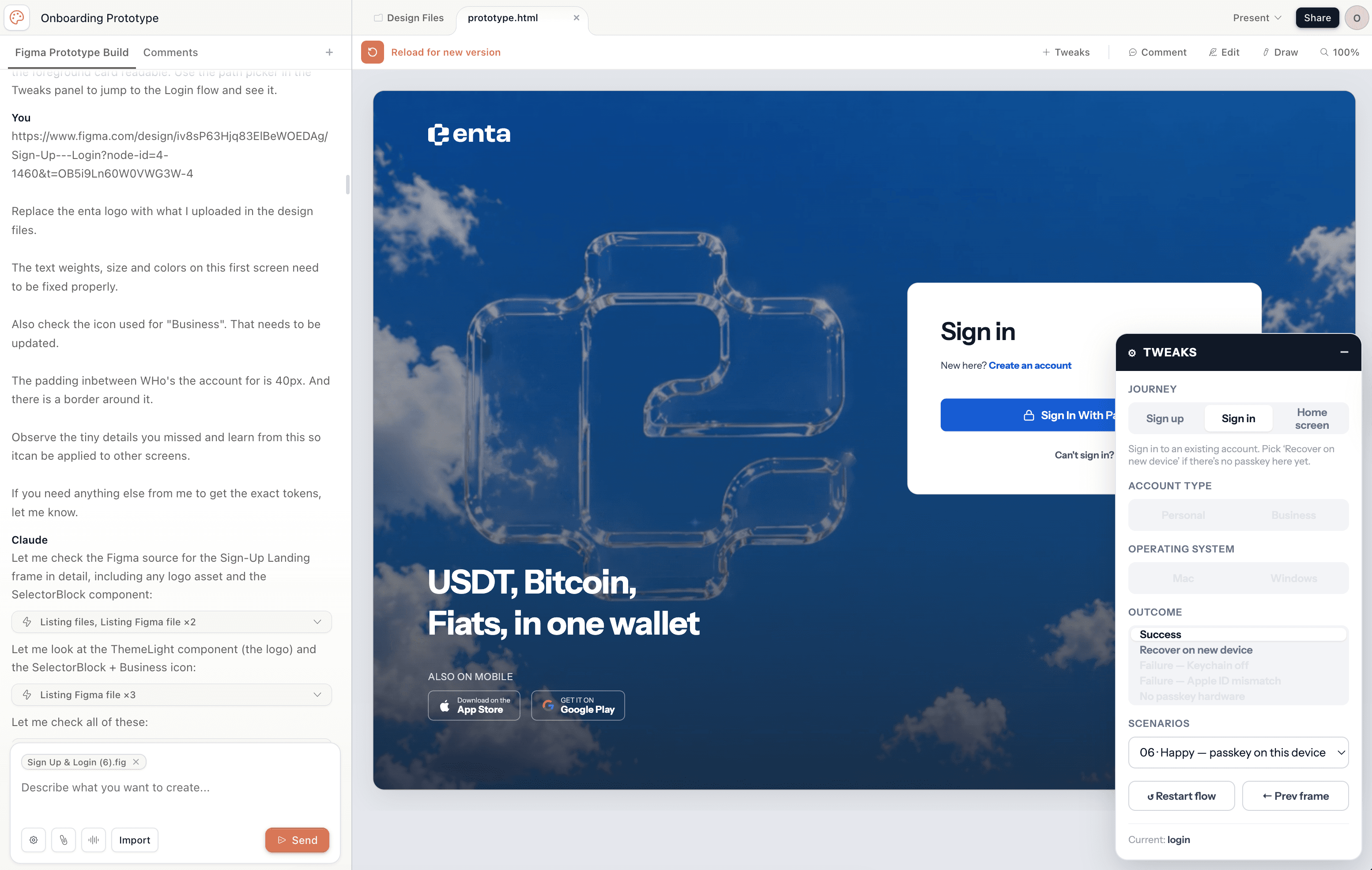 Claude Design ideation — second round of flow exploration