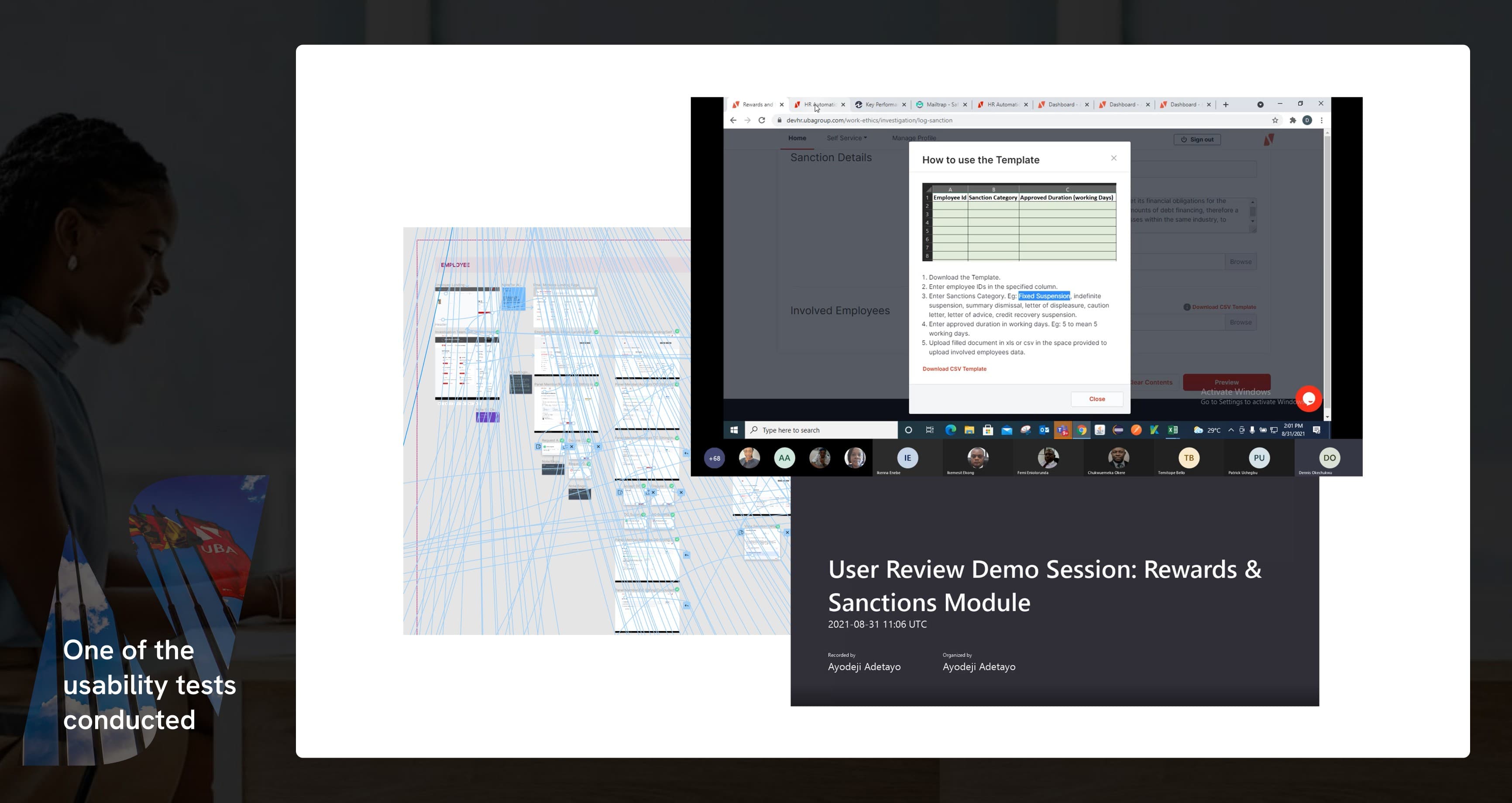 Usability testing documentation